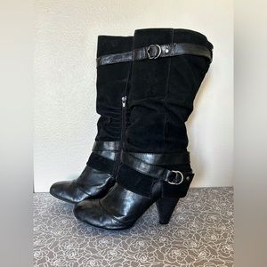 Black tall boots